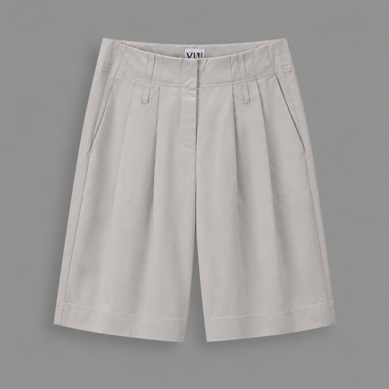 LouLou Bermuda shorts, Cotton khaki