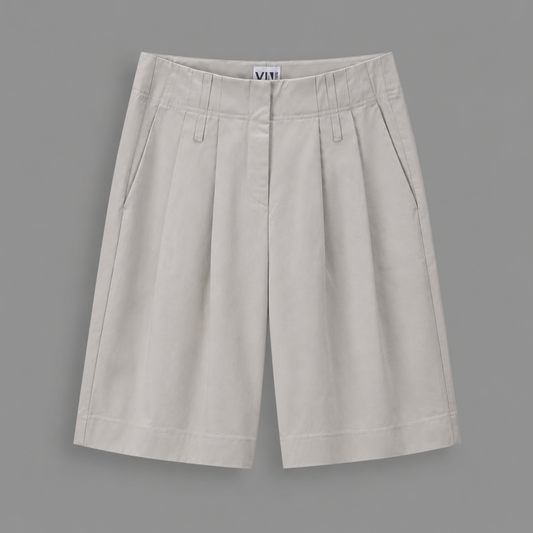LouLou Bermuda shorts, Cotton khaki