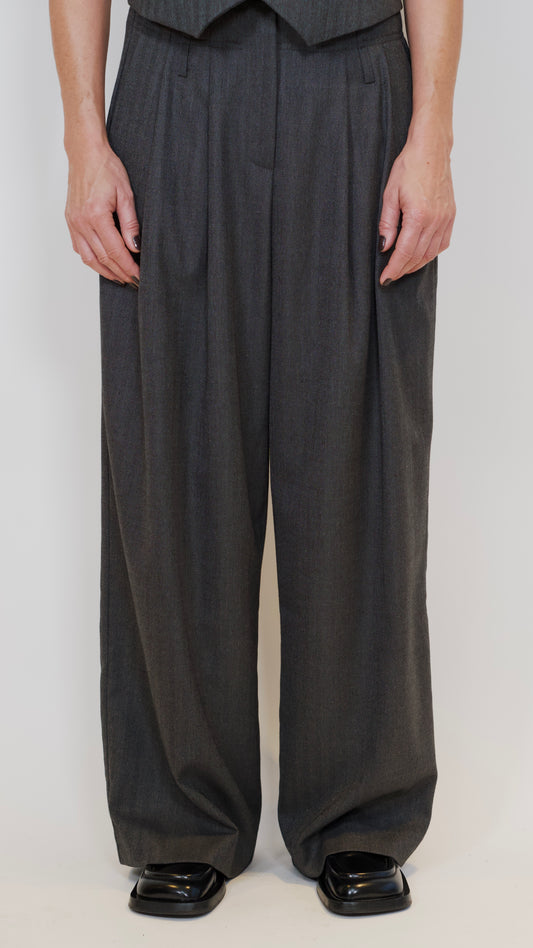 LouLou pants Herringbone Black