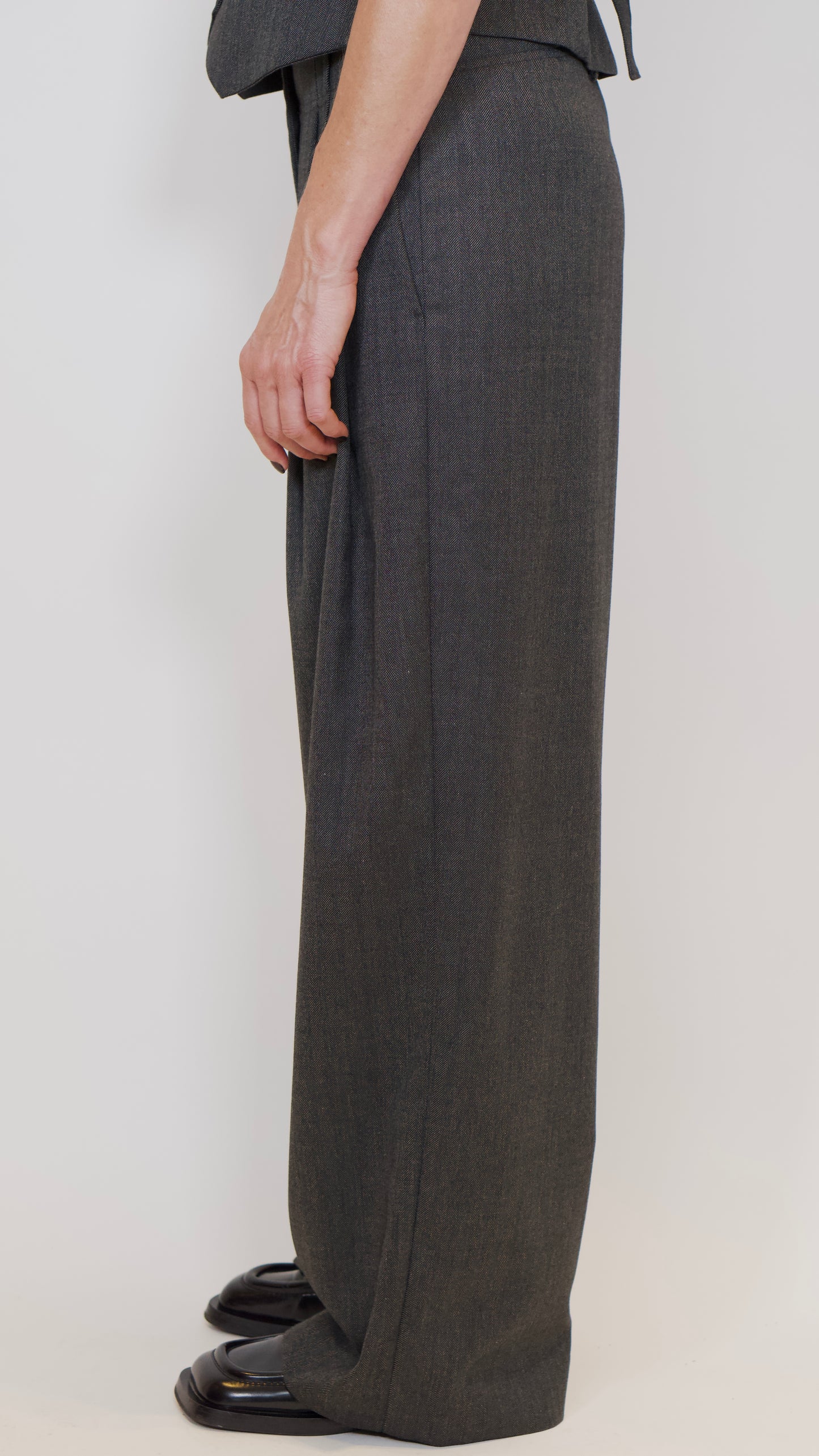 LouLou pants Herringbone Black