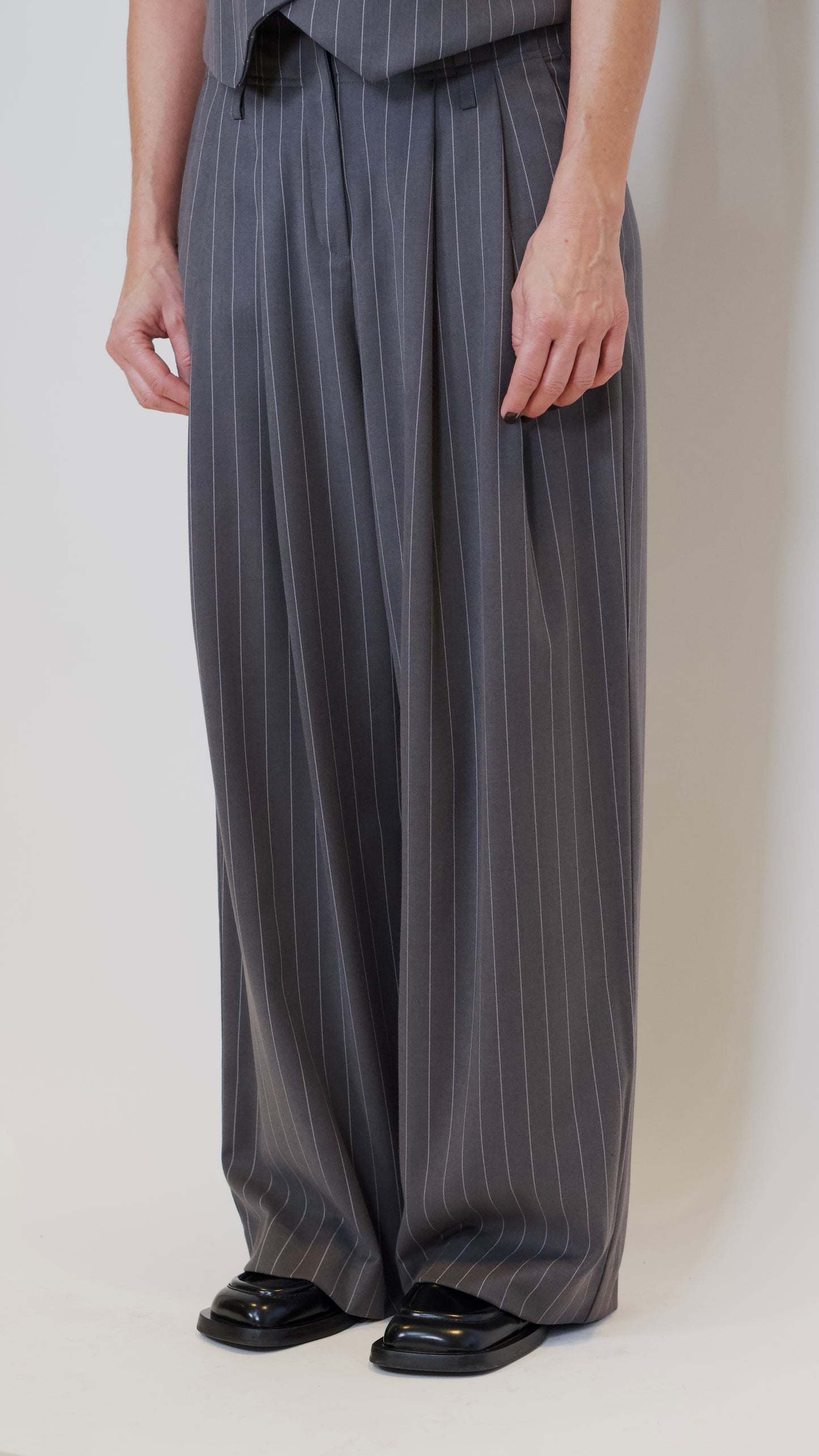 LouLou pants Grey Pinstripe