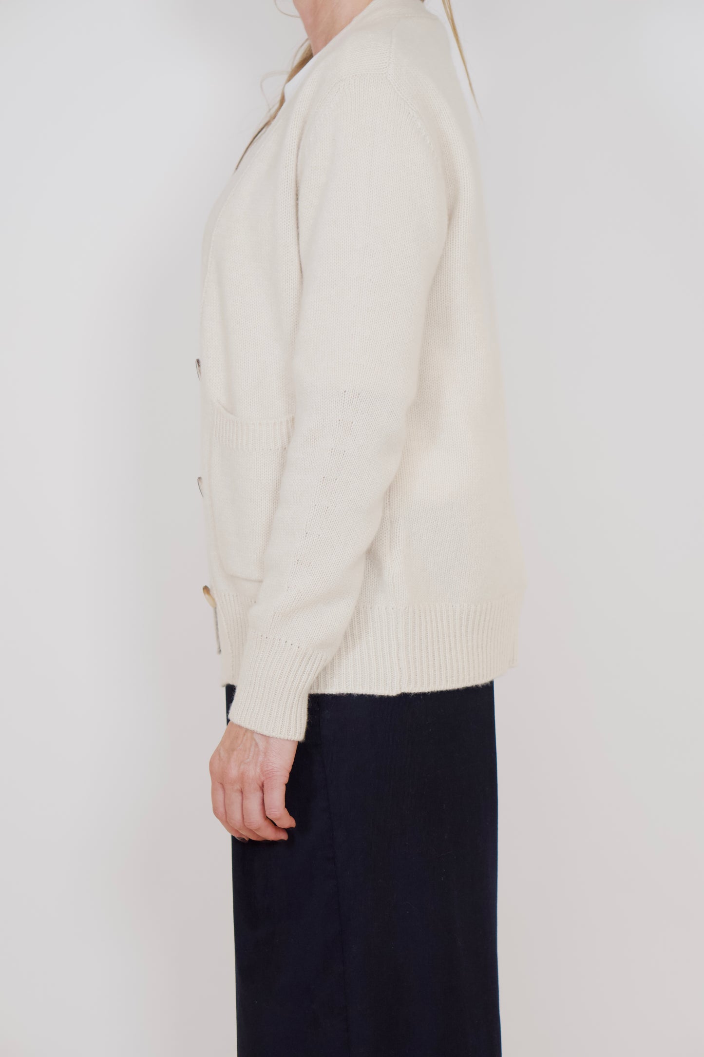 Cashmere Cardigan Ecru