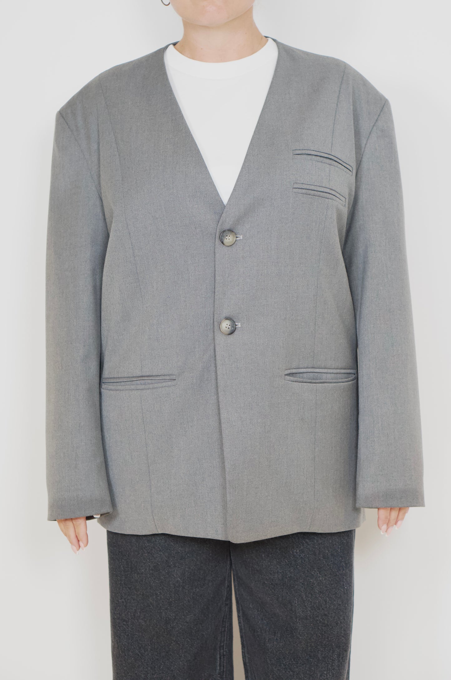 Cocoon Blazer Grey