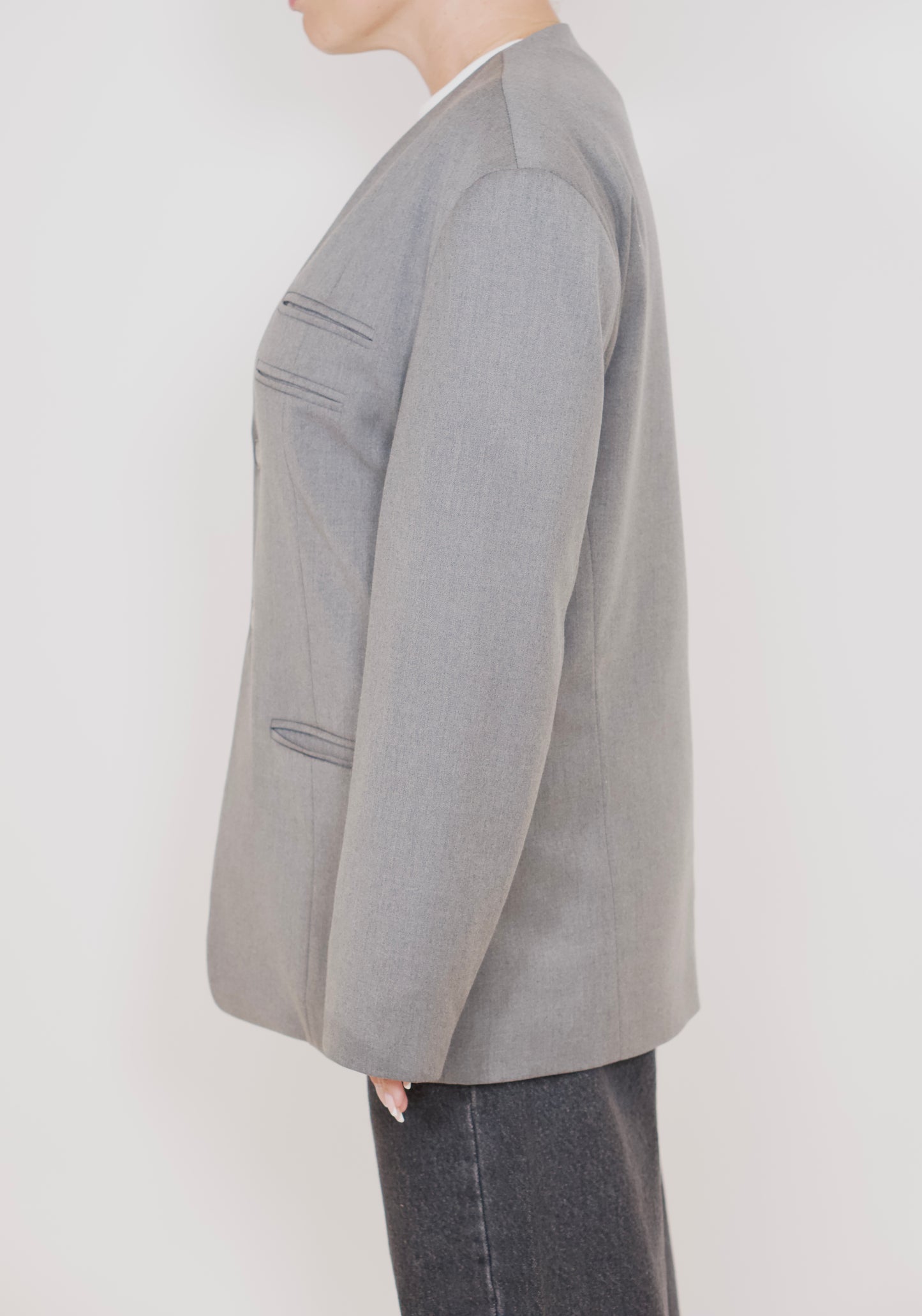 Cocoon Blazer Grey