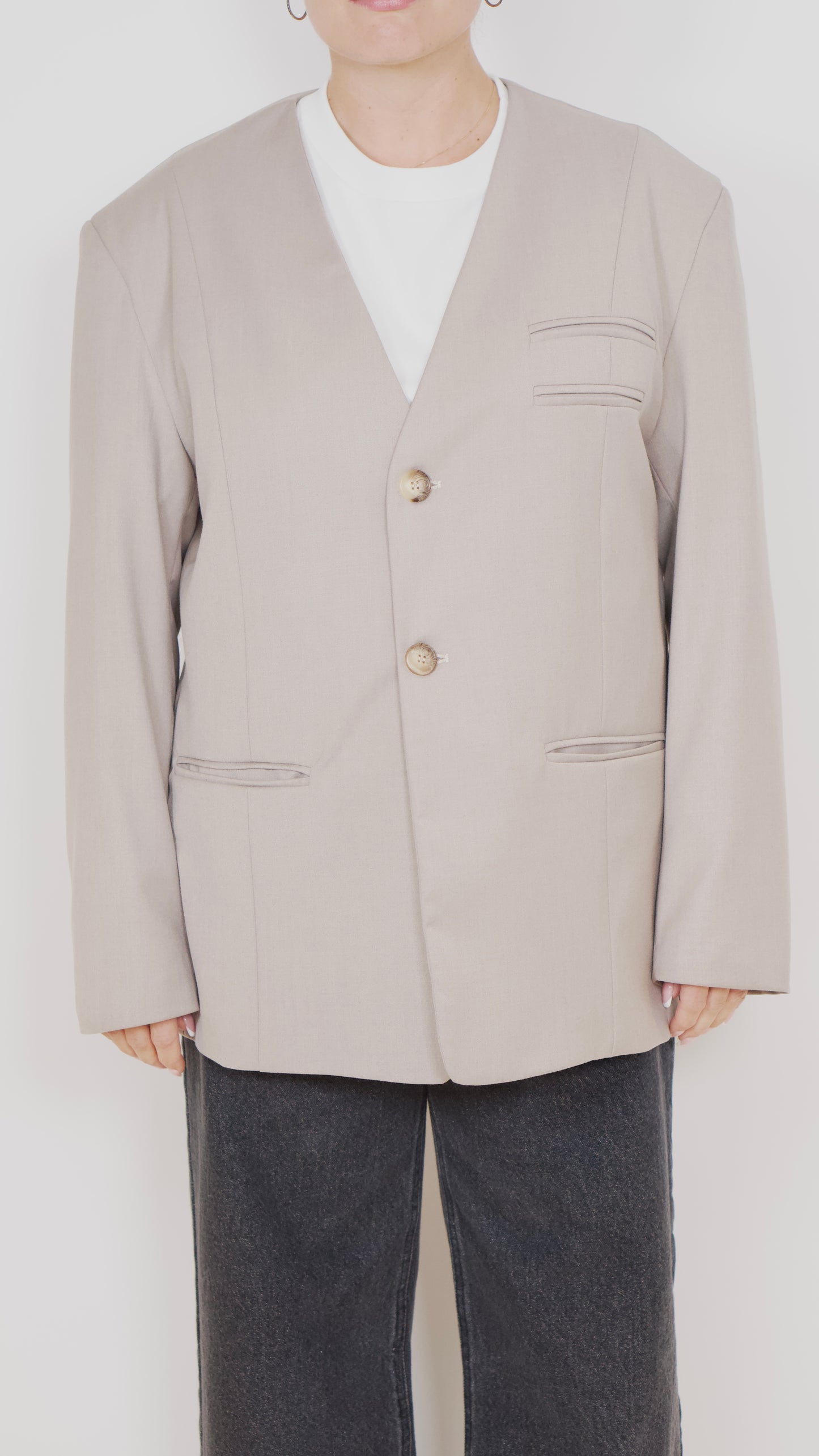 Cocoon Blazer Beige