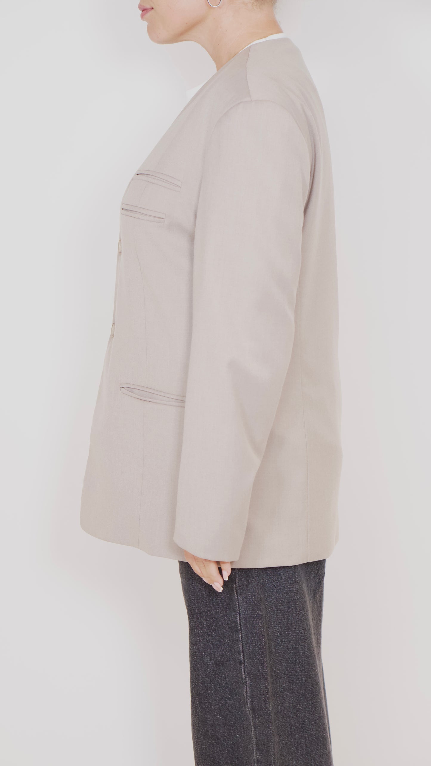 Cocoon Blazer Beige