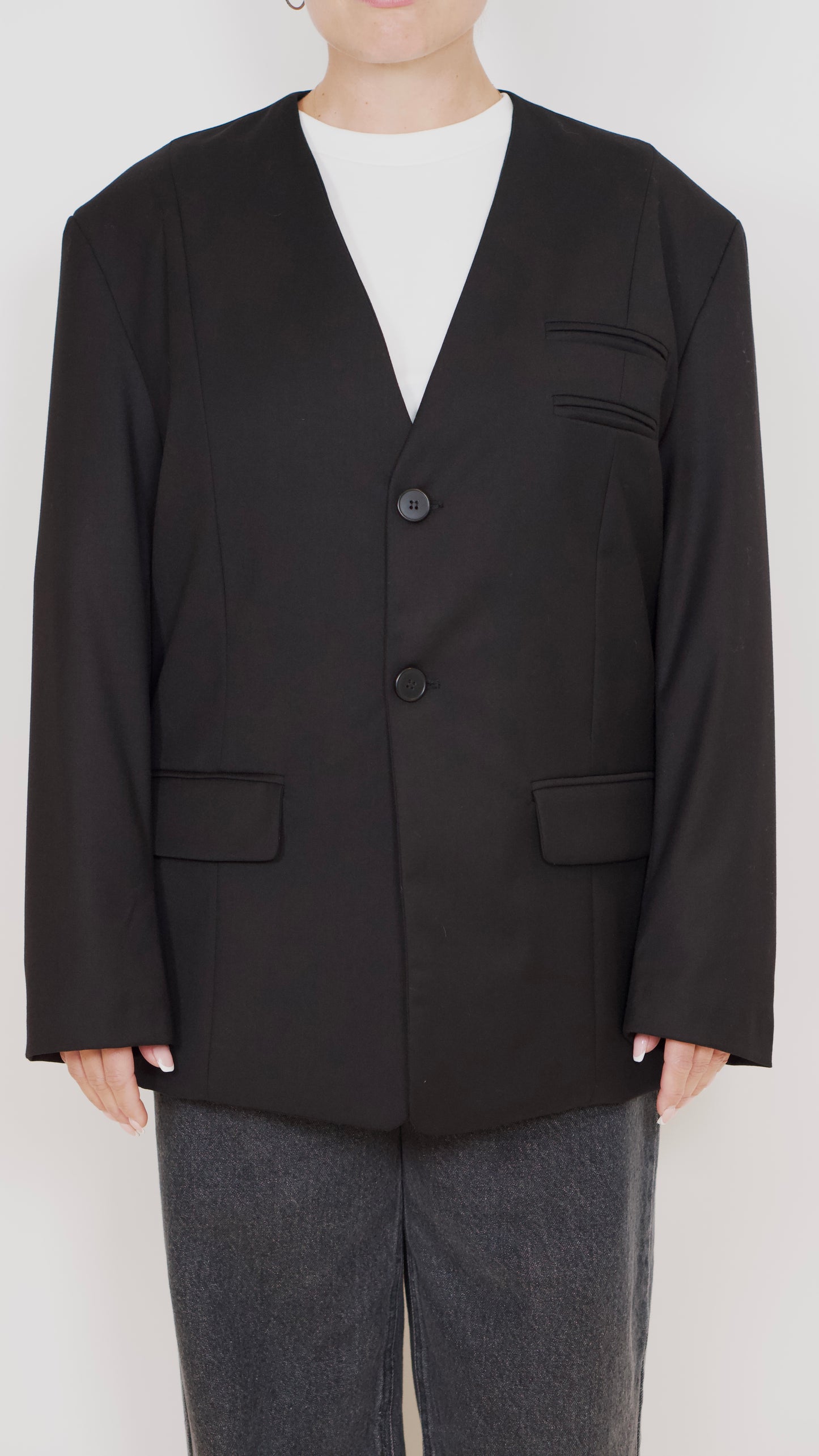 Cocoon Blazer Black