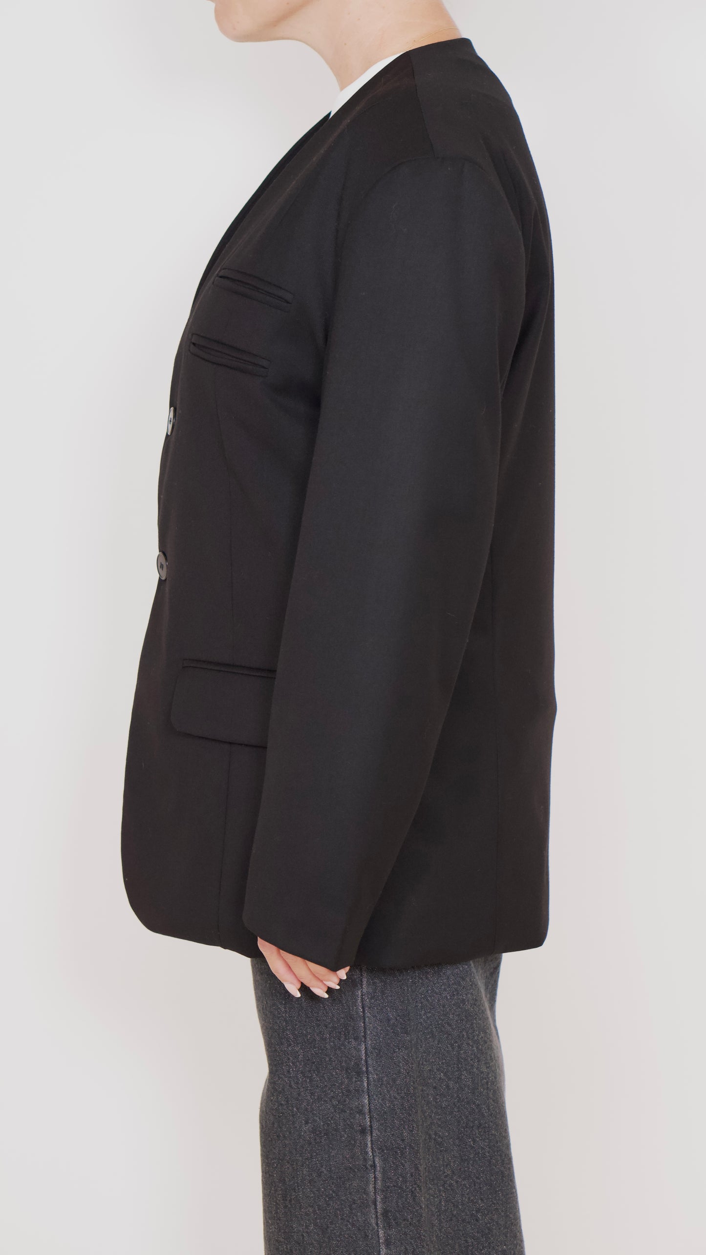 Cocoon Blazer Black