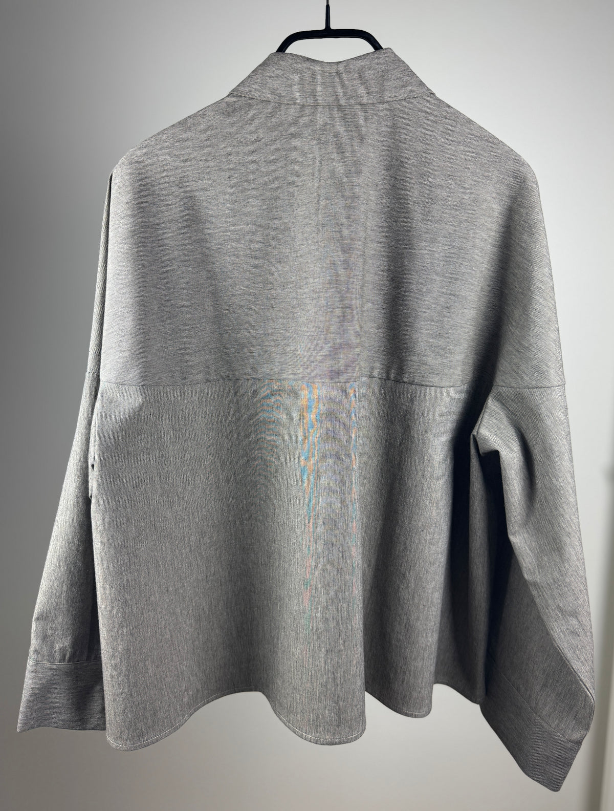 PLUTO shirt, Beige micro check no.1