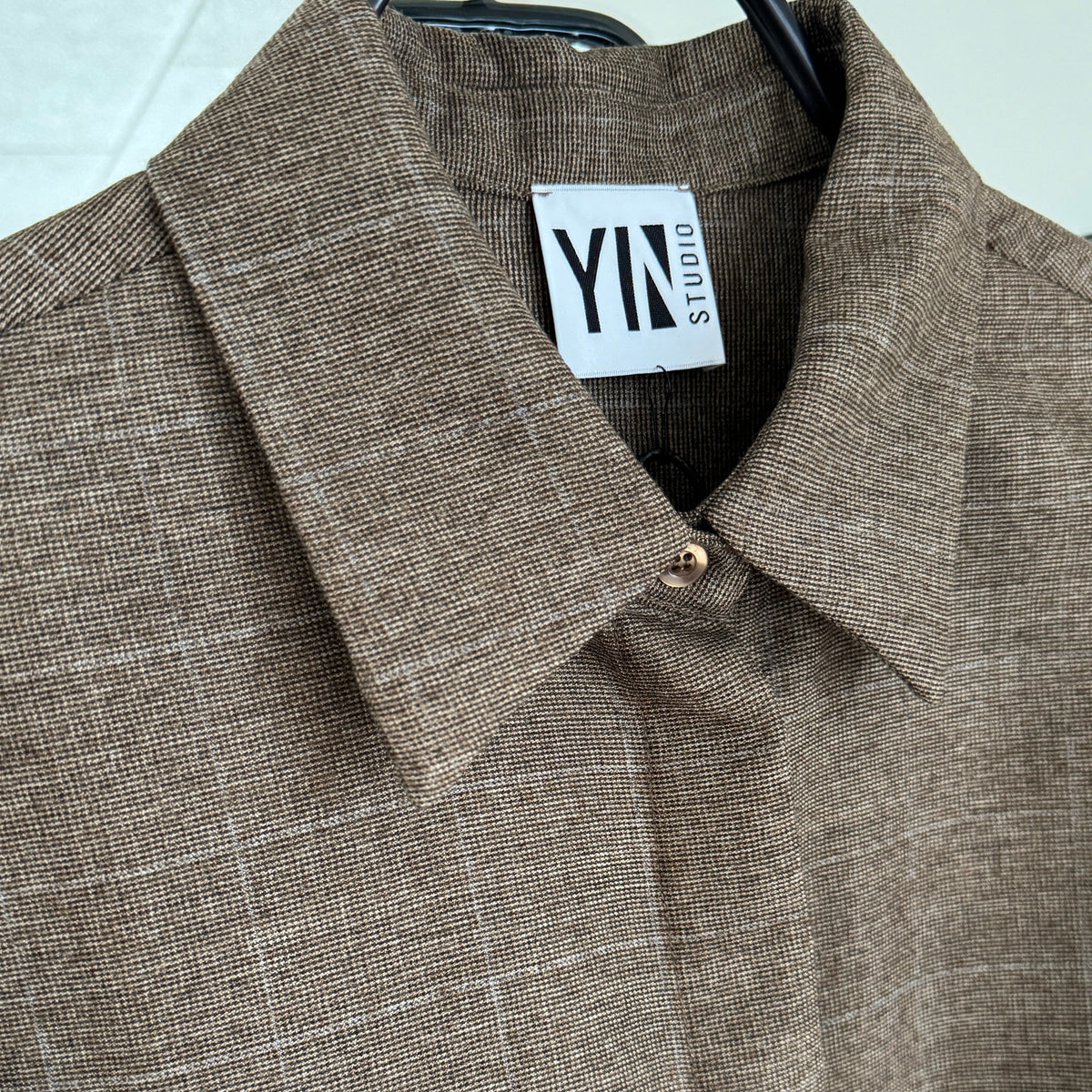 PLUTO shirt Brown check