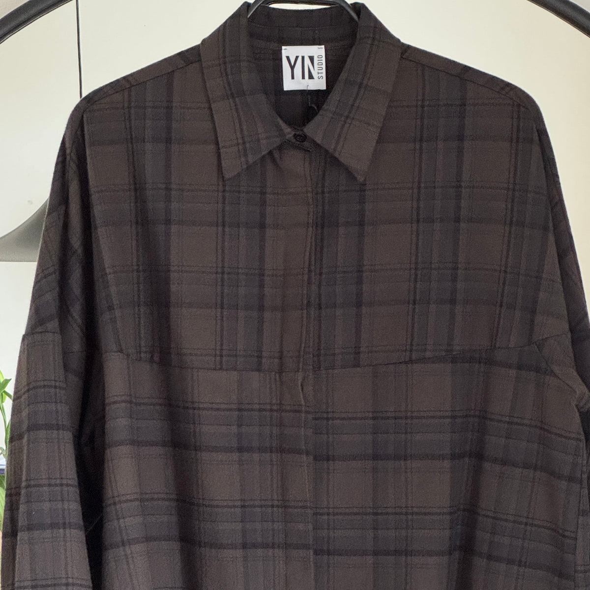 PLUTO shirt Olive check