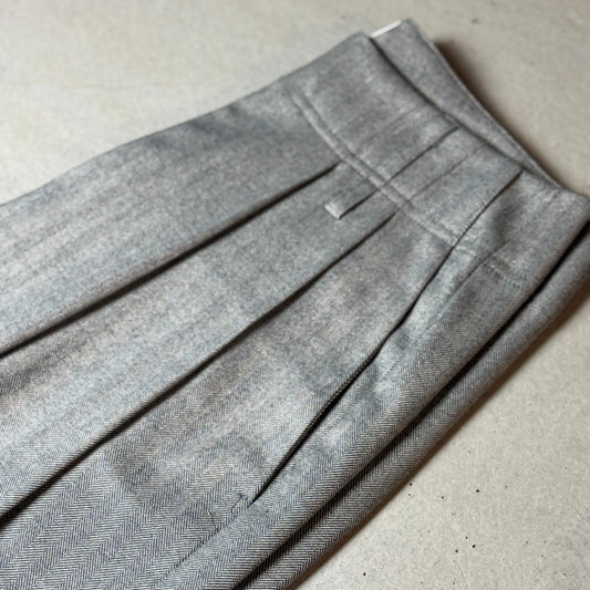 LouLou pants Herringbone Light Grey