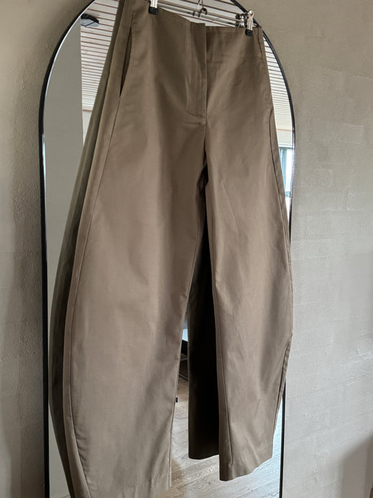 GEGO barrel pants Cotton Taupe