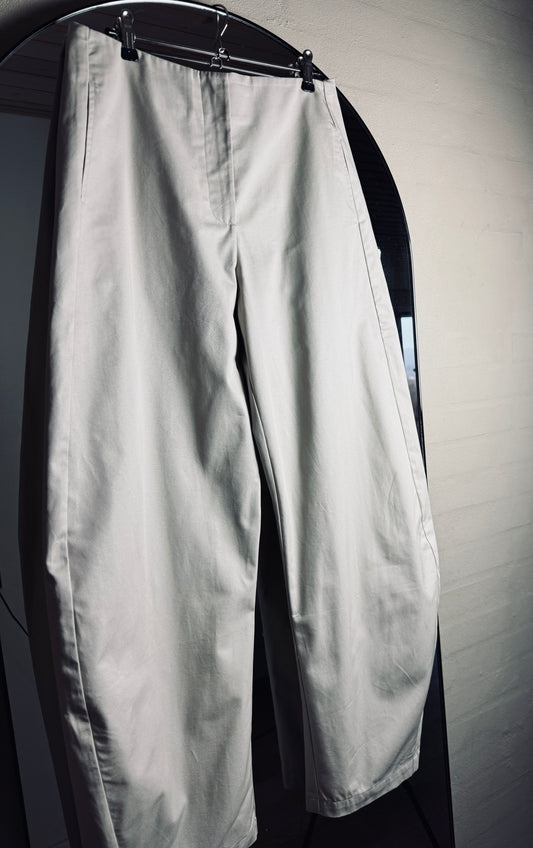 GEGO barrel pants Cotton Khaki